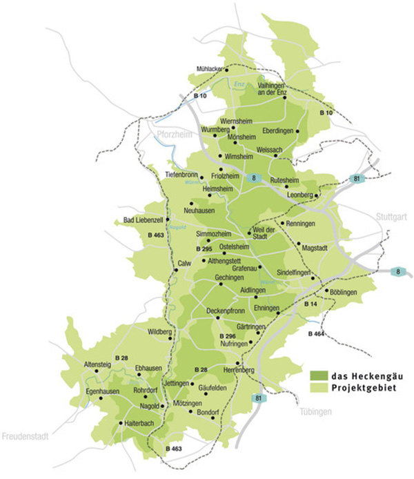 Heckengäu-Karte