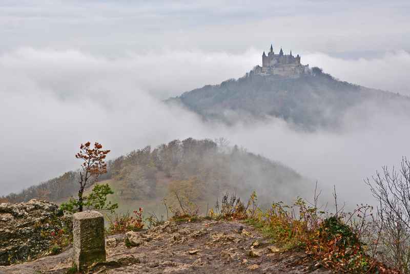 Traufgang Zollernburg-Panorama bei Albstadt